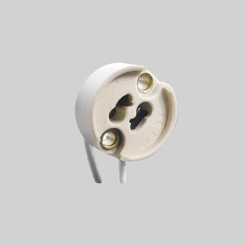Base Halogen Socket with Leads GU7 Base