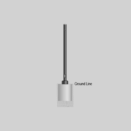 PAR3-AB Series 3" Aluminum Anchor Base Post