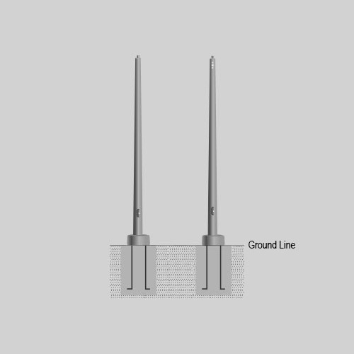 PART Round Tapered Aluminum Pole