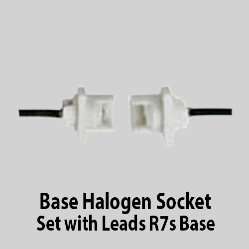 Base-Porcelain-Socket-Set with-Leads-R7s-Base