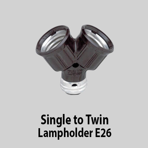 Single-to-Twin-Lampholder-E26